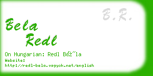 bela redl business card